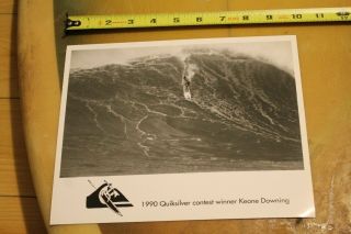 Keone Downing 1990 Quiksilver Champion Hawaii Cr8 (p) Og Vintage Surfing Photo