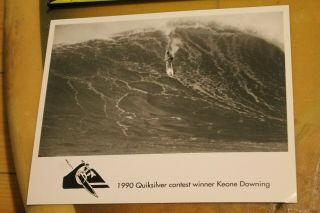 KEONE DOWNING 1990 Quiksilver Champion Hawaii Cr8 (p) OG Vintage Surfing PHOTO 2