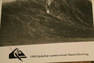 KEONE DOWNING 1990 Quiksilver Champion Hawaii Cr8 (p) OG Vintage Surfing PHOTO 3