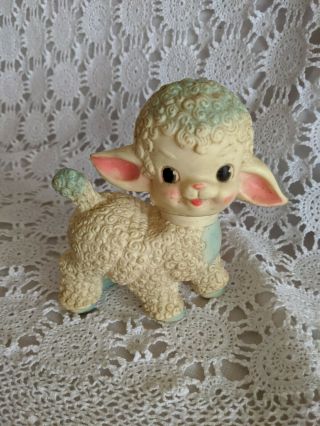 The Sun Rubber Co Lamb 1955 Vinyl Squeaky Toy