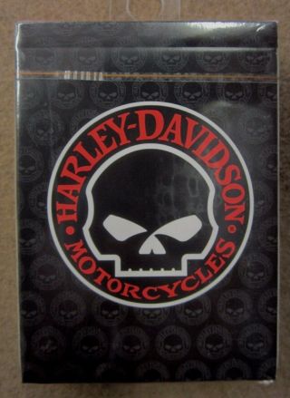 Harley Davidson Skull Playing Cards