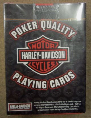Harley Davidson Skull Playing Cards 2