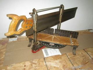 Vintage Stanley Mitre Box No.  246 With Back Saw