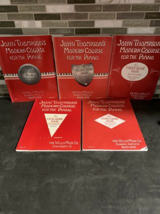 John Thompson’s Modern Course For The Piano Vintage Books Grades 1 - 5