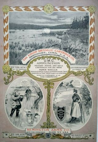 1897 Ilion Ny Remington Arms Co.  Shotguns Bicycle Vintage Print Ad