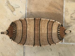 Vintage African Native Woven Basket