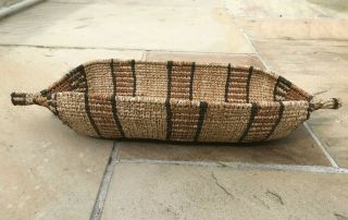 Vintage African Native Woven Basket 2