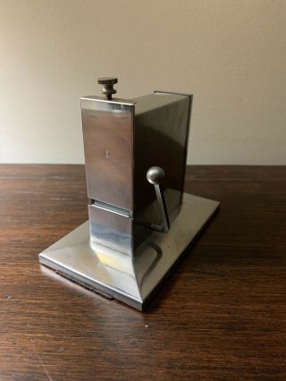 Vintage Boekel Microscope Glass Dispenser Metal Box W/ Slides