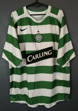 Vintage Nike Mens Celtic 2005/2007 Scotland Soccer Football Shirt Jersey Size Xl