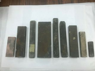 Antique/vintage Sharpening Stones For Tool Sharpening - Very Old Stones