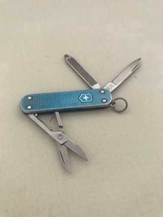 Victorinox Farmer Turquoise Alox Classic Swiss Army Knife - - Very Limited Color