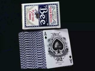 1 Blue Bicycle Bee Playing Cards Deck Club Special No.  92 Standard Index Poker Uk