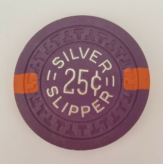 . 25 Las Vegas Silver Slipper Casino Chip - Near