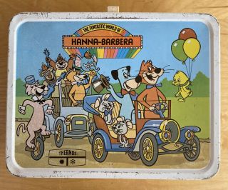 The Funtastic World Of Hanna - Barbera 1977 Vintage Metal Lunch Box No Therm.  Rare