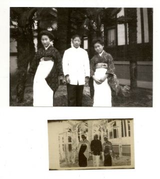 Photo & Negative Chinese Missionary Boxer Rebellion Grand Hotel Yokohama Japan