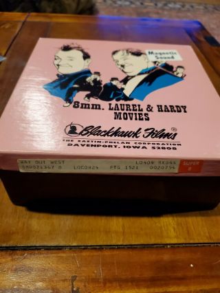 Vintage 8mm Movie Reel 8 Laurel And Hardy Way Out West Comedy