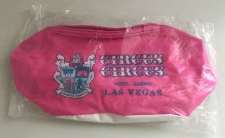 Vintage Circus Circus Hotel Casino Las Vegas Pink Change Purse Belt W/ Strap