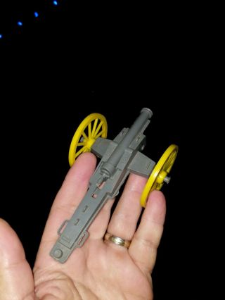 Vintage Mpc Multiple Gray Plastic Civil War Shooting Cannon 7 " - Confederate