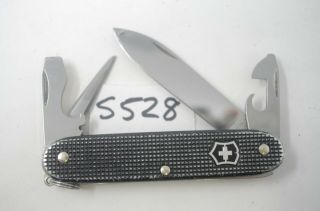 Black Victorinox Pioneer Alox Swiss Army Pocket Knife 93mm Steel Multi - Tool