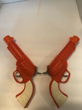 2009 Imperial Toy Legends Of The Wild West Orange Toy Cap Gun Revolver,