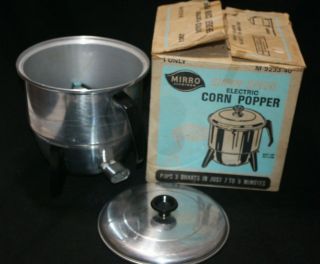 Vintage Mirro 3 Quart Speed Electric Corn Popper M - 9233 - 40