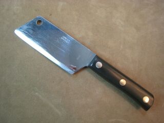 Vintage Case Xx No.  2032 Chromium Meat Fish Cleaver Knife 9.  5” With 5” Blade