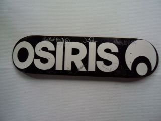 Vintage Osiris Skateboard Deck Autographed By Team Riders