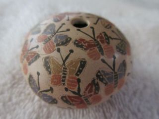 Very Sweet Little Acoma Butterfly Pottery Seed Jar - - Signed - - Nr