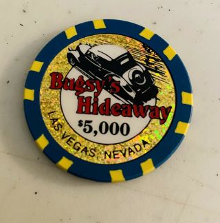 Bugsy’s Hideaway $5000 Casino Chip,  Fantasy - Las Vegas,  Nevada
