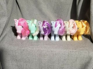 Hasbro Retro G1 My Little Pony Complete Set Of The 1980s 6 Earth Ponies