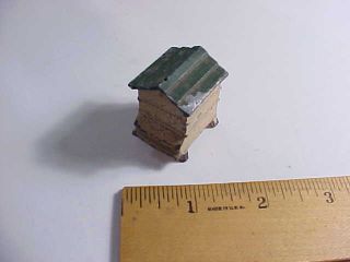 1930s Old Miniature Die Cast Metal Farm Toy Honey Bee Keepers Bee Hive House