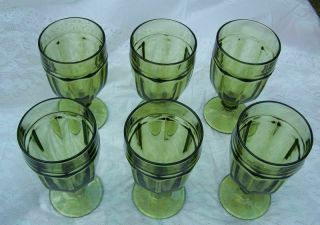 VINTAGE LIBBEY DURATUFF GIBRALTAR ICED TEA OR WATER GOBLET GLASSES SET OF SIX 2