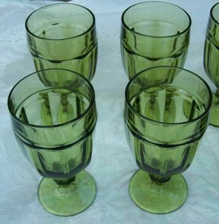 VINTAGE LIBBEY DURATUFF GIBRALTAR ICED TEA OR WATER GOBLET GLASSES SET OF SIX 3