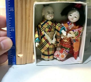 Vintage Miniature Japanese Bisque Dolls