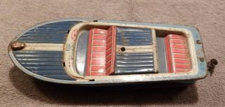 Toy Tin Boat - Haji - Made In Japan With Propeller