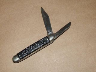 Vintage Colonial Prov Co Usa Folding Pocket Knife 2 Blades
