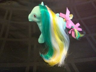 Hasbro G1 My Little Pony 1987 - 8 Braided Beauty Pegasus Brush And Grow Pony -