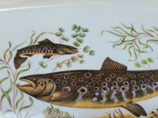 Vintage FIGGJO Flint Norway Fish Trout Scandinavian Serving PLATTER MID CENTURY 2