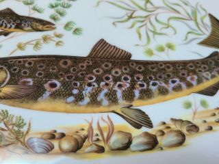Vintage FIGGJO Flint Norway Fish Trout Scandinavian Serving PLATTER MID CENTURY 3