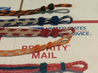 5 Hand Hitched Horse Hair Bracelets Montana State Prison Hand Made Collectable 2
