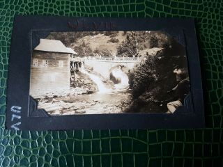 Bridge Over Stream At Ulvik,  Norway C1925.  Vintage Photo 10x6cm App