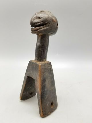 Old Guro Figural Heddle Pulley Ivory Coast African Tribal Art