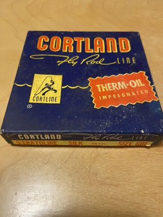 Vintage Cortland Stratoline Size Gbf Silk Fly Line For Bamboo Rod