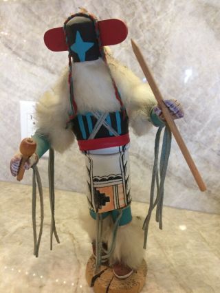 11 " Chasing Star Native American Navajo Made Kachina Doll,  Initialed By E G