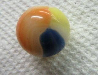 Vintage Marble King Tri - Color Yellow Blue,  Orange