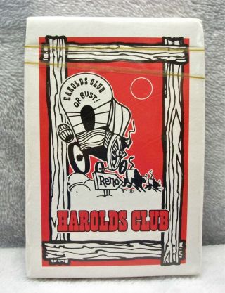 Vintage Harolds Club Hotel Casino Reno Deck Of Playing Cards