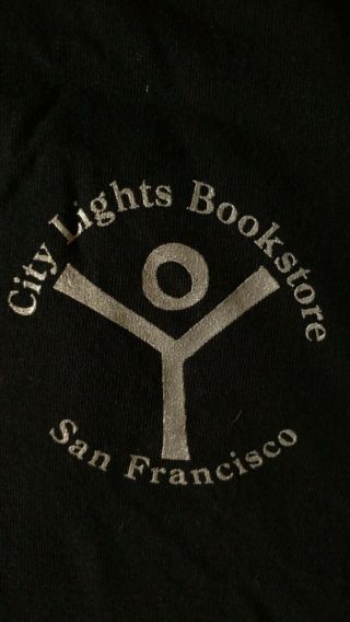 Vintage City Lights Bookstore T - Shirt Xl