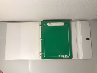 Vintage Blue 1980 ' s Mead Trapper Keeper Notebook includes 3 folders Model 29096 3