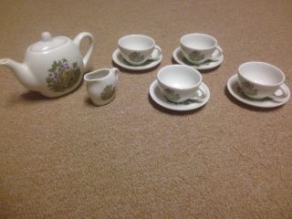 Vintage 10 Piece Mini Tea Set / Play Tea Set / Doll Tea Set