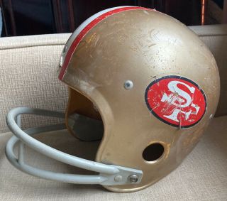 Vintage Sf San Francisco 49ers Rawlings Air Flo Hnfl Football Helmet Man Cave